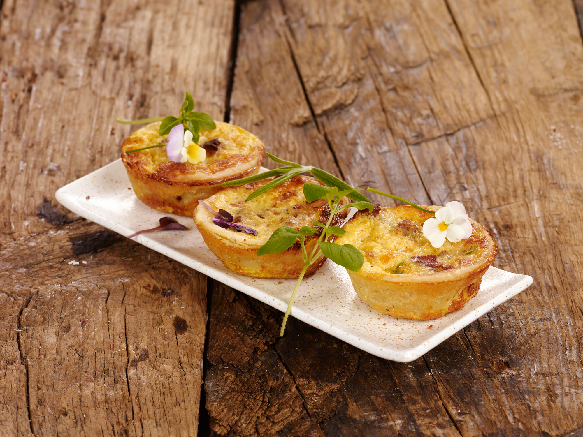Spansk quiche med spekemat