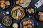Burger- og plseparty gourmet