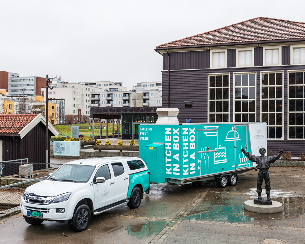 Utleie mobilt kjkken Kitchen in A Box