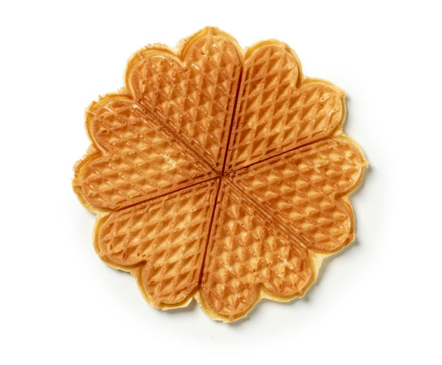 Havregryn- og byggmelsvafler med smr og brunost