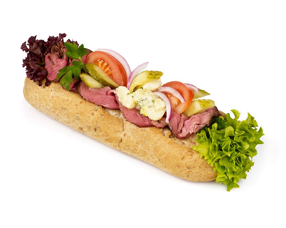Glutenfri Baguette, Roastbiff