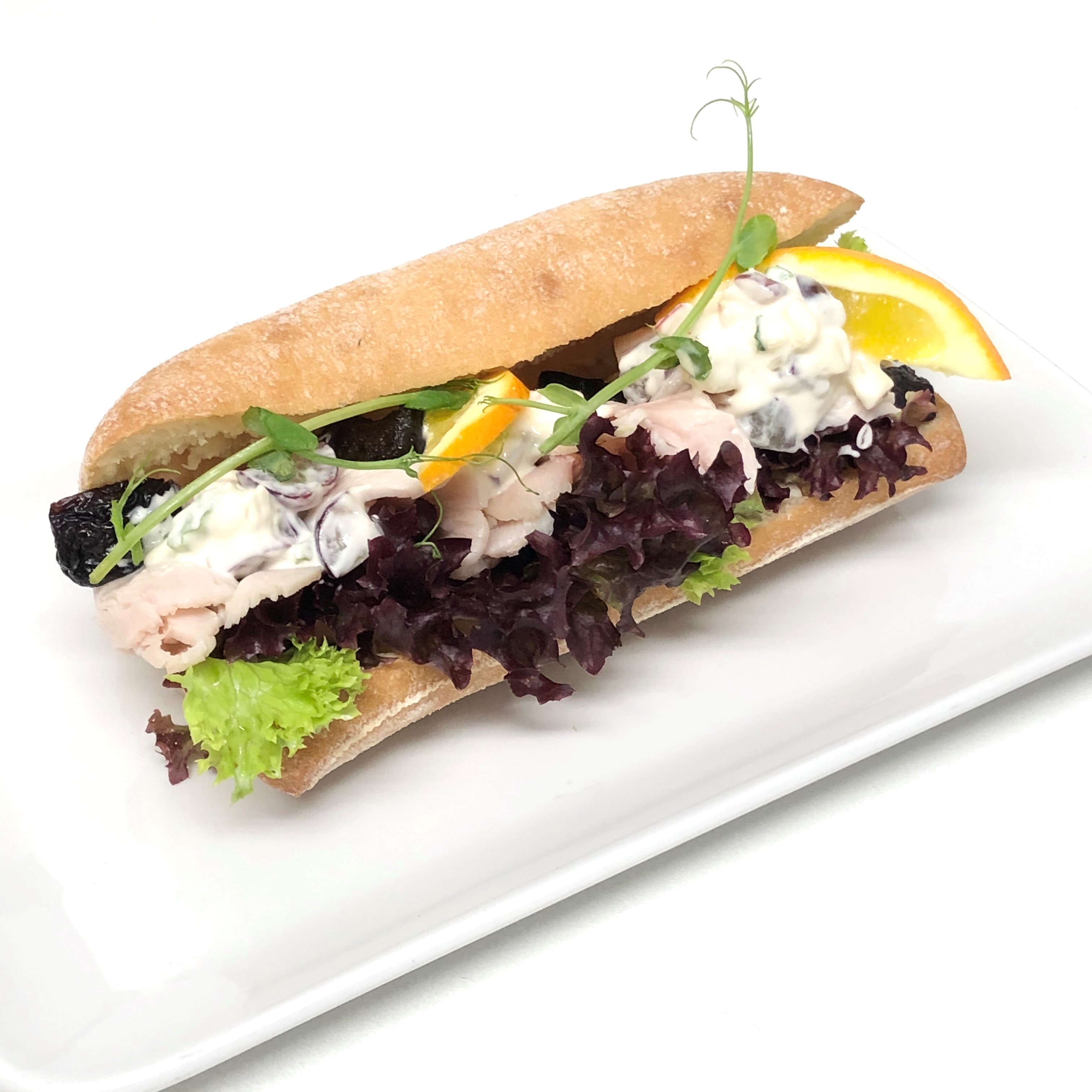 Ciabatta med kalkun og Waldorfsalat
