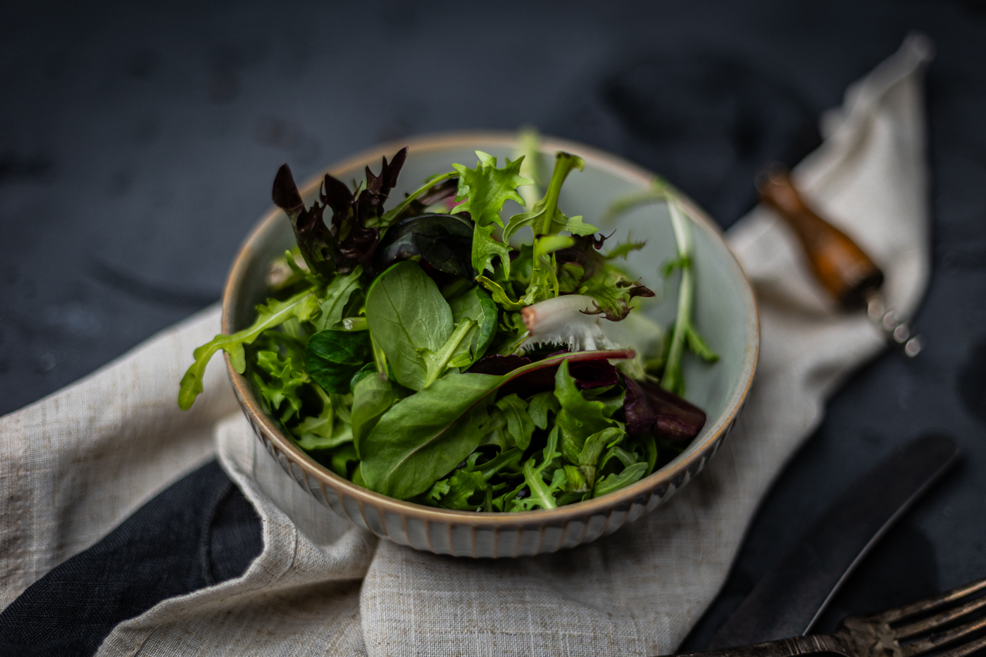 Frisk salat. Foto