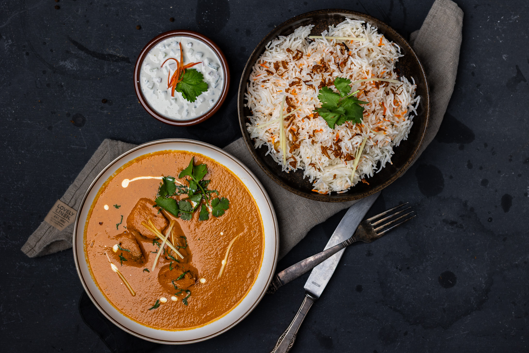 Kylling tikka masala lunsj