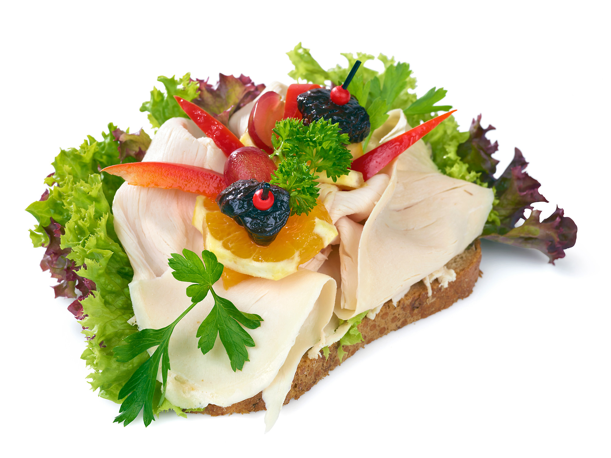 Smrbrd kalkun/waldorfsalat